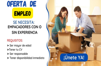 Nuevas Vacantes para Empacadores No Requiere Experiencia