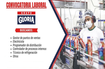 Gloria Está Contratando ¡Postula Hoy!